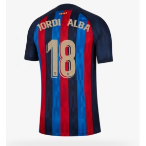 Barcelona Jordi Alba #18 Hemmatröja 2022-23 Kortärmad